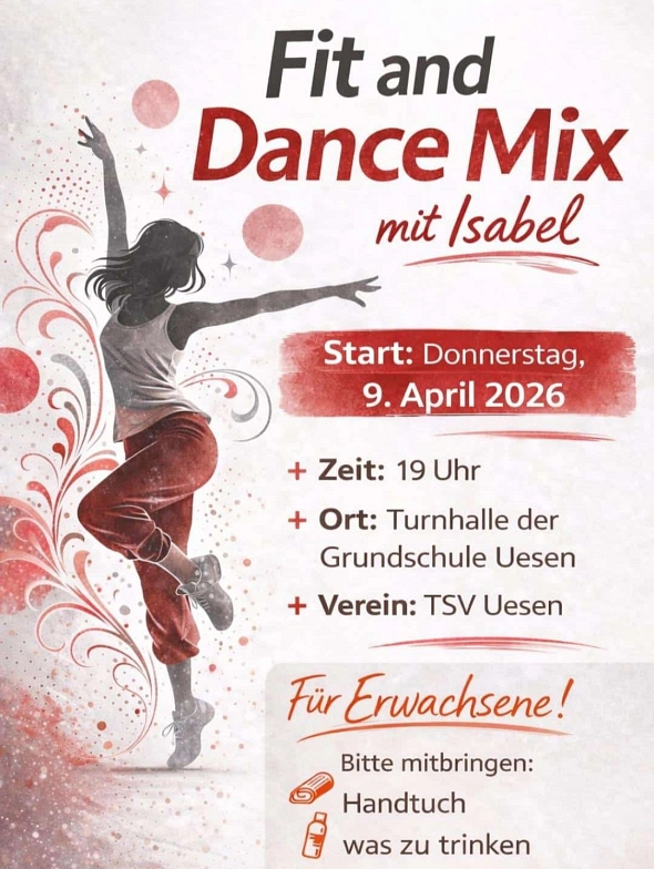 TSV Uesen - Fit und Dance Mix&nbsp;&copy;&nbsp;TSV Uesen von 1924